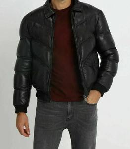 Chaqueta acolchada personalizada para invierno, abrigos recortados ultraligeros con bordado de ganso y pato, chaqueta acolchada de burbujas de invierno para hombre - Product Image 4