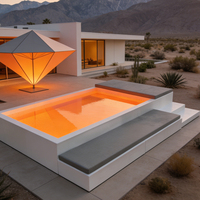 Piscine rectangulaire hors sol en FRP - Résistante aux UV, durable, facile à installer pour une utilisation extérieure à domicile