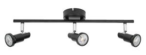 Faretto a 3 Luci Nero GU10 3.4W 2700K (Ledvance 828803) - Product Image 1