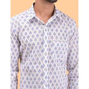 Chemise décontractée pour homme en coton imprimé à manches longues, respirante, en popeline ou tissu Oxford, motifs floraux et à pois, design ODM tendance - Product Image 2