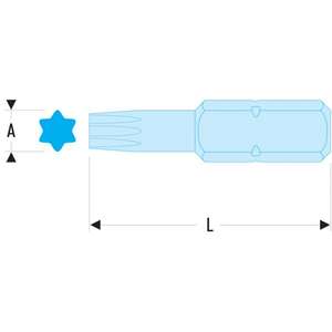 Embouts standard Facom Série 2 pour vis Torx - Accessoire pour tournevis - Product Image 2