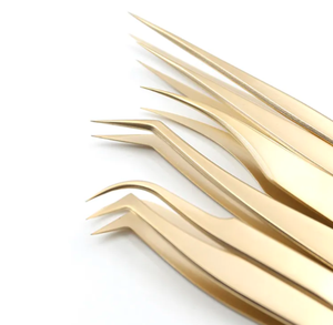 Lot de 6 pinces à épiler pour sourcils, couleur personnalisée, marque privée, logo personnalisé, extensions de cils à bas prix - Product Image 2