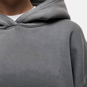 New Arrival Custom Printed Logo Smoky <b>Grey</b> Women's Casual Hoodies Designer Outwears <b>Sweatshirts</b> Streetwear Hooded Collar Winter - Product Image 3