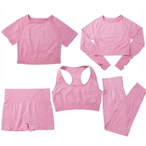 Nouveaux shorts de sport de compression pour femme 2023, vêtements de sport de fitness, sans couture, taille haute, logo personnalisé, gris, doux, OEM, évacuation de l'humidité - Product Image 6