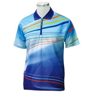 Vente en gros de polos personnalisés 100% polyester pour hommes, polos de golf brodés personnalisés, polos en polyester pour hommes - Product Image 4