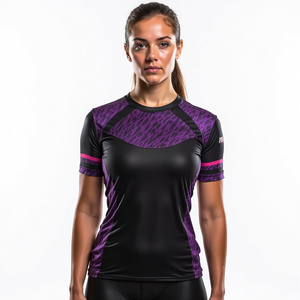 MMA and Rash Guard Ajuste de compresión de manga completa con protección UV y aspecto de kimono Jiu Jitsu sublimado - Product Image 2