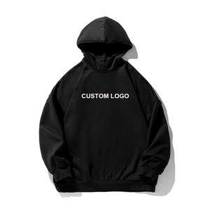 Sweatshirts à capuche pour hommes de grande taille avec impression personnalisée gratuite Sweat à capuche en coton lourd personnalisé de luxe pour hommes - Product Image 2