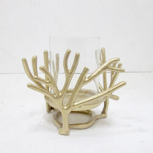 Portavelas de forma única con acabado marrón de Metal de hierro, estilo elegante, iluminación interior y exterior para el hogar, portavelas decorativo - Product Image 6