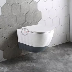 Nuevo Lanzamiento: Inodoro Suspendido de Pared de Color, Sanitario de Cerámica para Baño, Inodoro Suspendido con Descarga Directa - Product Image 1