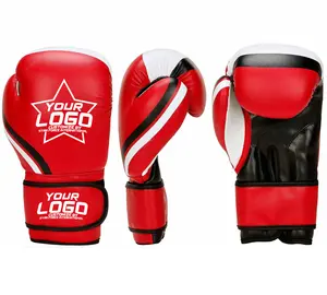 厂家批发6-12盎司竞赛运动保护高品质成人格斗武术训练拳击手套