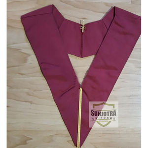 Collar de Arco Real Rojo Carmesí Oscuro, Collares Masónicos Personalizados de Alta Calidad, Mejores Ventas, Collares Masónicos Personalizados Más Vendidos - Product Image 5