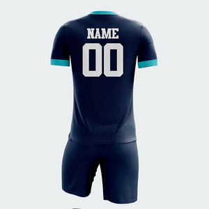 Tenue d'équipe, impression numérique personnalisée, ensemble d'uniformes de football, manches courtes, matière polyester antibactérienne, unisexe, entraînement - Product Image 5