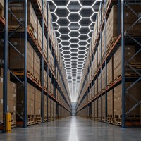 Iluminación LED Hexagonal Industrial para Almacenes, Lámpara de Alta Luminosidad para Talleres y Centros de Almacenamiento - 4