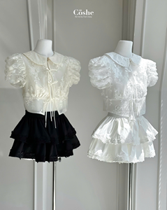 Coshe Cristina Falda de encaje en capas con diseño elegante de inspiración coreana para un aspecto femenino y elegante - Product Image 6