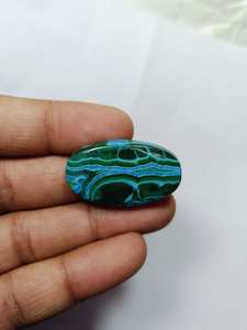Azurite Cabochon พลอยมาลาไคต์คุณภาพสูง Azurite อัญมณีแท้ 100% ธรรมชาติหลวมเครื่องประดับที่มีค่าทําอัญมณีและหินจํานวนมาก - Product Image 2