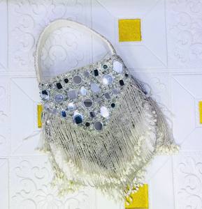 Nuevo Bolso de Fiesta Étnico de Alta Calidad, Diseño Artesanal, Tipo Potli, para Novias, con Pedrería y Patrón de Piedras, Estilo Fusion para Damas - Product Image 2