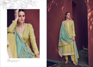 Pure Lawn Cambric Cotton Impression Numérique Kurtis Avec Fond Teint En Coton Et Coton Pur Pelouse Dupatta en vente en ligne - Product Image 2