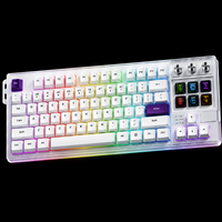 MiraBox K1Pro Gasket Mount Mechanical Keyboard with PBT Keycaps LCD Display Keys and Control Knobs