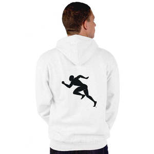 Shades Color <b>Zip</b>-<b>Up</b> Hoody French Terry Acid Washed Hoodies 3D Embroidery Silk Screen Printing Solid Pattern Running Man Design - Product Image 2