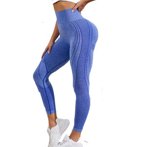 New Arrival Latest Design Women Yoga Leggings High Quality Elastic Waist Print Four-Way Stretch Wholesale OEM Service - Product Image 3