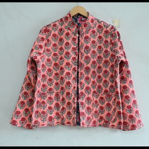 Chaqueta de estilo bohemio hippie, chaqueta acolchada para mujer, chaqueta Kantha con estampado de bloques, abrigo de invierno, Chaqueta de algodón hecha a mano, regalo para ella - Product Image 2