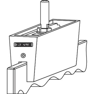 GEZE Glass Clamping Plate EV1 for <b>Blinds</b> Shades & Shutters up to 140 kg - Product Image 1