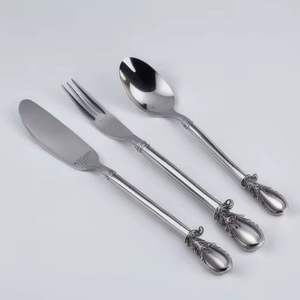 Knife, <b>Fork</b> and Spoon Thickened Exquisite Western Steak Knife Dessert Spoon <b>Fork</b> Coffee Spoon Tableware Set - Product Image 1