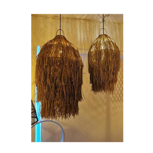 Lampe en jonc de mer nouveau Design adapté à n'importe quel espace - Product Image 1