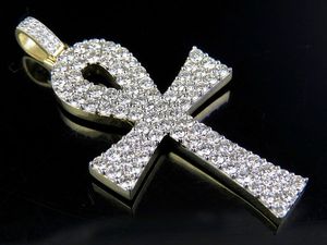 Customise Ankh Design Crafted In 925 <b>Silver</b> Iced Out With Moissanite Diamond For Men Hip Hop Jewelry Gold Plated - Product Image 3