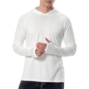 Sweat à capuche de pêche pour homme grande taille respirant avec logo personnalisé, anti-UV 50+, séchage rapide, manches longues - Product Image 5