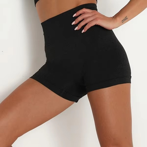 Pantalones cortos transpirables en forma de V ecológicos para mujer, venta al por mayor, ropa de Hip Hop para yoga y correr - Product Image 4