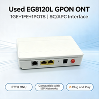 Used EG8120L GPON ONT (1GE+1FE+1POTS, SC/APC Interface, FTTH ONU, Suitable for ISP Networks)