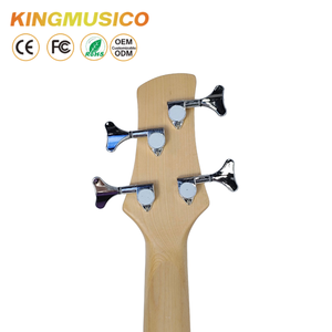 Bajo Eléctrico Personalizado con Forma de Cuerno Afilado |   Cuerpo Ligero de Madera de Paulownia para Etiquetado de Marca |   Producción en Masa de Fábrica China OEM/ODM - Product Image 4