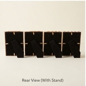 Wooden Photo <b>Frames</b> With Chevron Pattern 4x6 Inch Aperture Decorative Living room & <b>Wall</b> Art - Product Image 2