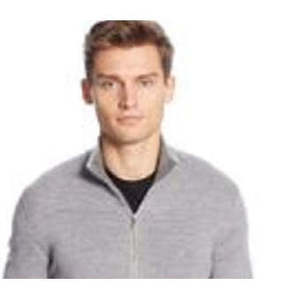 Felpa con Cappuccio Calvin Klein da Uomo in Lana Merino con Zip Intera, Colore Antracite, Logo Frontale e Stampa con Lettere, Taglia Small per Autunno e Inverno - Product Image 2