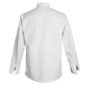Chaqueta de Chef Transpirable de Tela Tejida de Poliéster/Algodón con Estampado en Relieve, Servicio OEM de Detección de Agujas <span class=keywords><strong>para</strong></span> Hombres - Uso en Restaurantes y Bares - Product Image 6