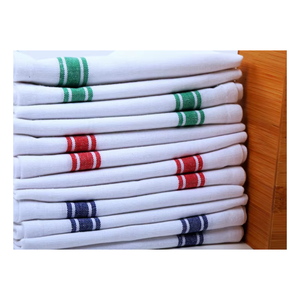 Vintage Stripes Organic Cotton Kitchen <b>Towels</b> Soft Absorbent Lint-Free Dish <b>Drying</b> Cloths GOTS Certified for Home Restaurant - Product Image 1