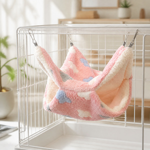 Hamaca Colgante Tipo Saco de Dormir para Peces de Agua, Doble Capa de Felpa, Nido Acogedor de Invierno para Mascotas Pequeñas, Venta al por Mayor de Fábrica, MOQ - Product Image 4