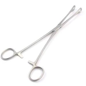 Pinzas de Collin Rectas de 25 cm - Instrumentos Quirúrgicos Generales de Calidad Alemana, Pinzas para Esponja Bozeman - Product Image 1