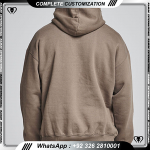 Vêtements de sport décontractés 100% coton Logo personnalisé pull 100% coton à capuche lourd pour hommes - Product Image 2