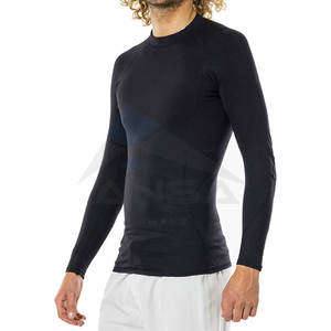 Comfortable Breathable High Quality Quick Dry Full Sleeve <b>Mens</b> Rash Guard with Customized Colors for Training <b>Swimming</b> Surfing - Product Image 5