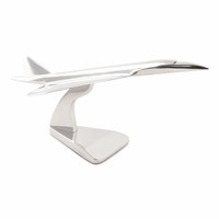 Modèles authentiques d'avion Concorde en aluminium poli, design Art Déco, modèle de table, objet de collection, décoration d'intérieur