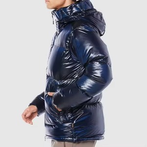 Outwear Puffer Down Jacket para hombres Invierno Casual Engrosado Cálido Abrigo al aire libre Stand Collar - Product Image 5