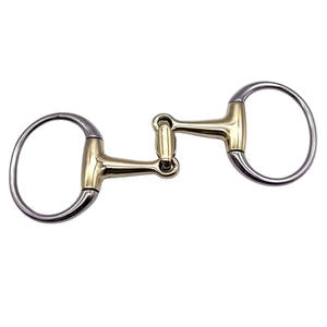 Bocado de equitación con diseño de anillo suelto de acero inoxidable de alta calidad, colores personalizables para entrenamiento y uso de alto rendimiento. - Product Image 1