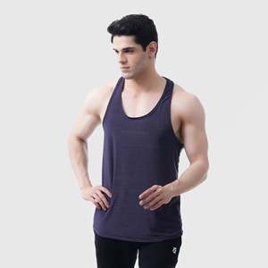Elite Grip Men's Fitness Tank <b>Top</b> Dark Grey XL Plain 3D Hooded Gym Shirt for Bodybuilding and Muscle Sports - Product Image 3