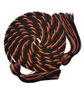 Cordons d'honneur personnalisés de haute qualité avec pompons colorés, vente en gros d'usine, pour la remise des diplômes - Product Image 2