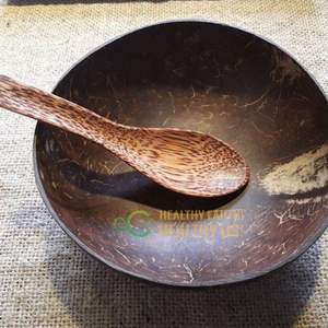 Cuenco y cuchara de coco natural ecológico con logotipo personalizado y diseño de Eco2go Vietnam/cuencos de coco vietnamitas - Product Image 3