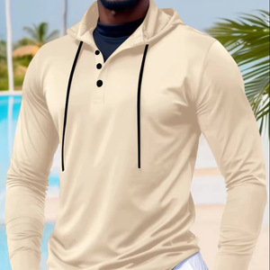 Sudaderas con capucha y sudaderas de talla grande para hombre, sudaderas con capucha de mezcla de algodón transpirable para hombre - Product Image 1