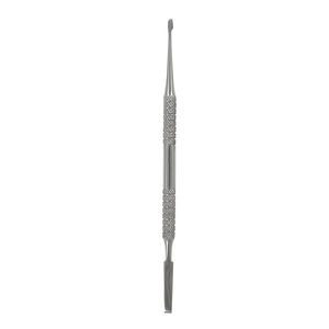 Pousse-cuticules double tête carré léger en acier inoxydable de qualité supérieure, manucure de précision, soin des ongles, réutilisable, durable, double usage - Product Image 1