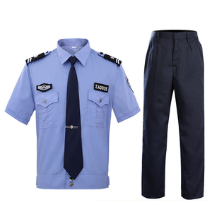 Uniforme de sécurité tactique dans les aéroports à bas prix Uniforme de garde de sécurité de style noir/bleu Uniformes de sécurité bleue - Product Image 1